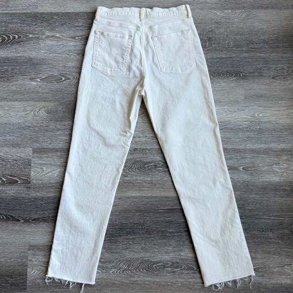 GAP Women's Straight Leg Jeans - Cream - Picture 3 of 7